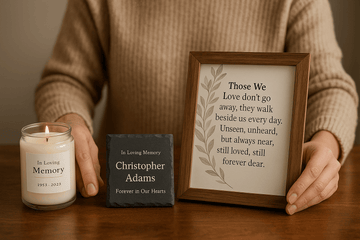 Memorial Candle, Plaque, or Print? How to Choose the Right Sympathy Gift Deeply Engraved