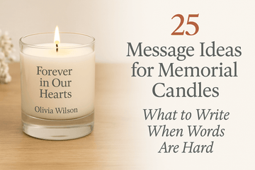 What to Write on a Memorial Candle: 25 Thoughtful Message Ideas Deeply Engraved