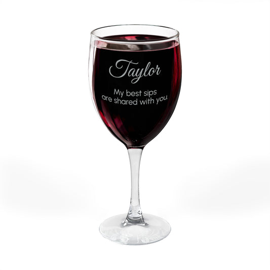 Personalized Wine Glass