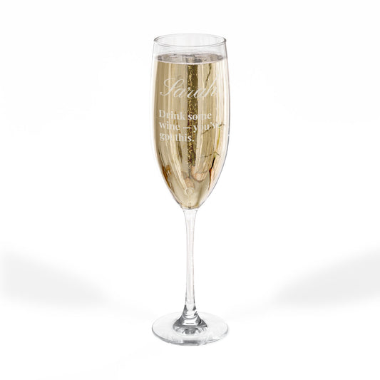 Personalized Champagne Flute