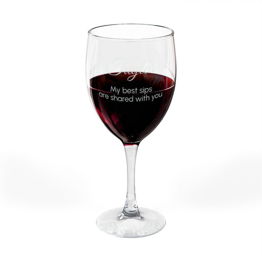 Personalized Wine Glass