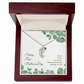 1st Mothers Day Engraved Baby Feet Bithstone Necklace  Mother's Day Jewelry Deeply Engraved