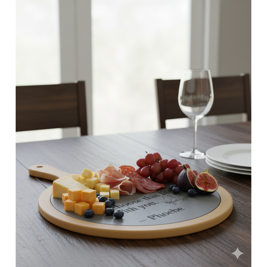 Personalized Lovebirds Charcuterie Board