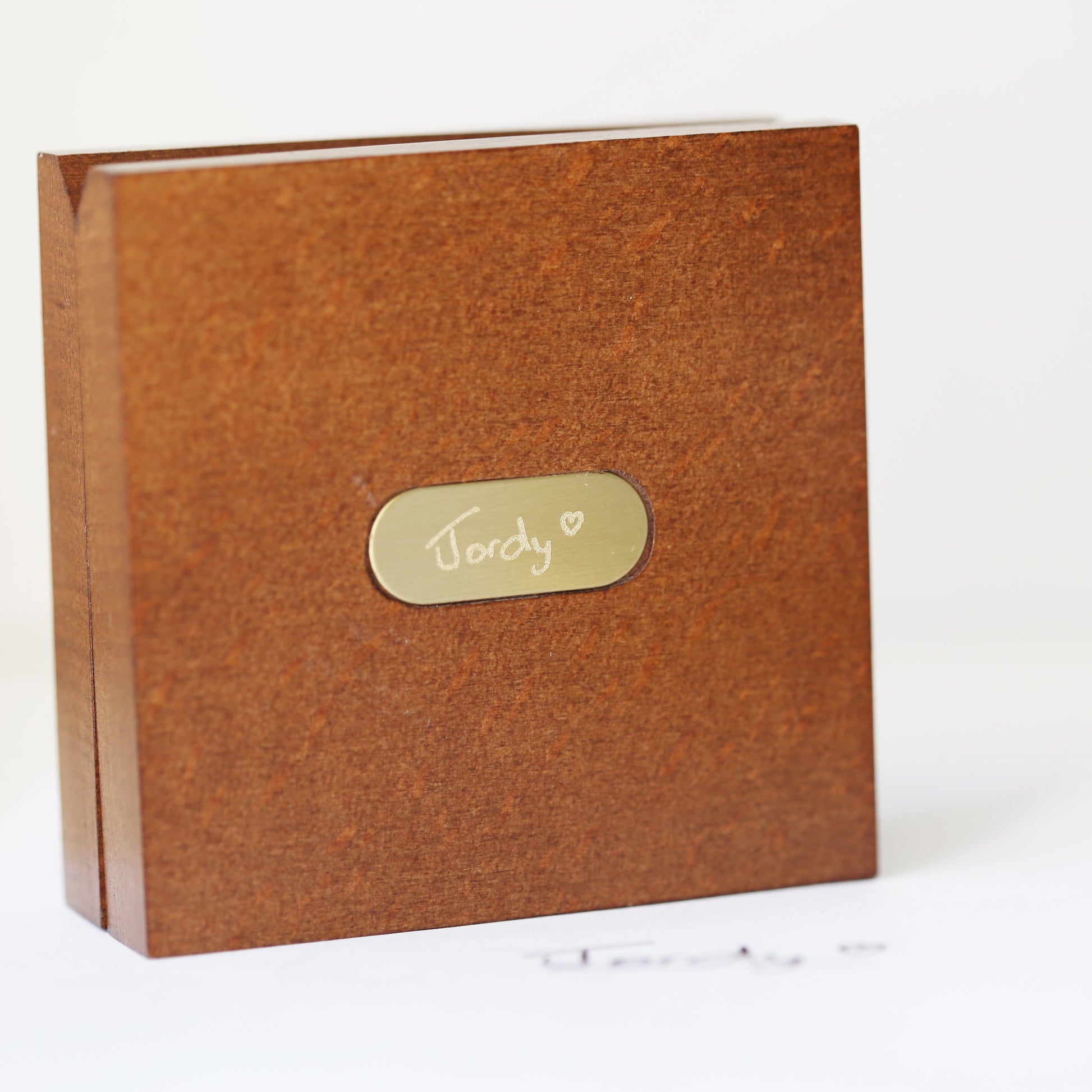 Personalized Compass With Handwriting Engraved Timber Box - Lovesakes