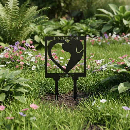 Personalized Dog Memorial Garden Stake