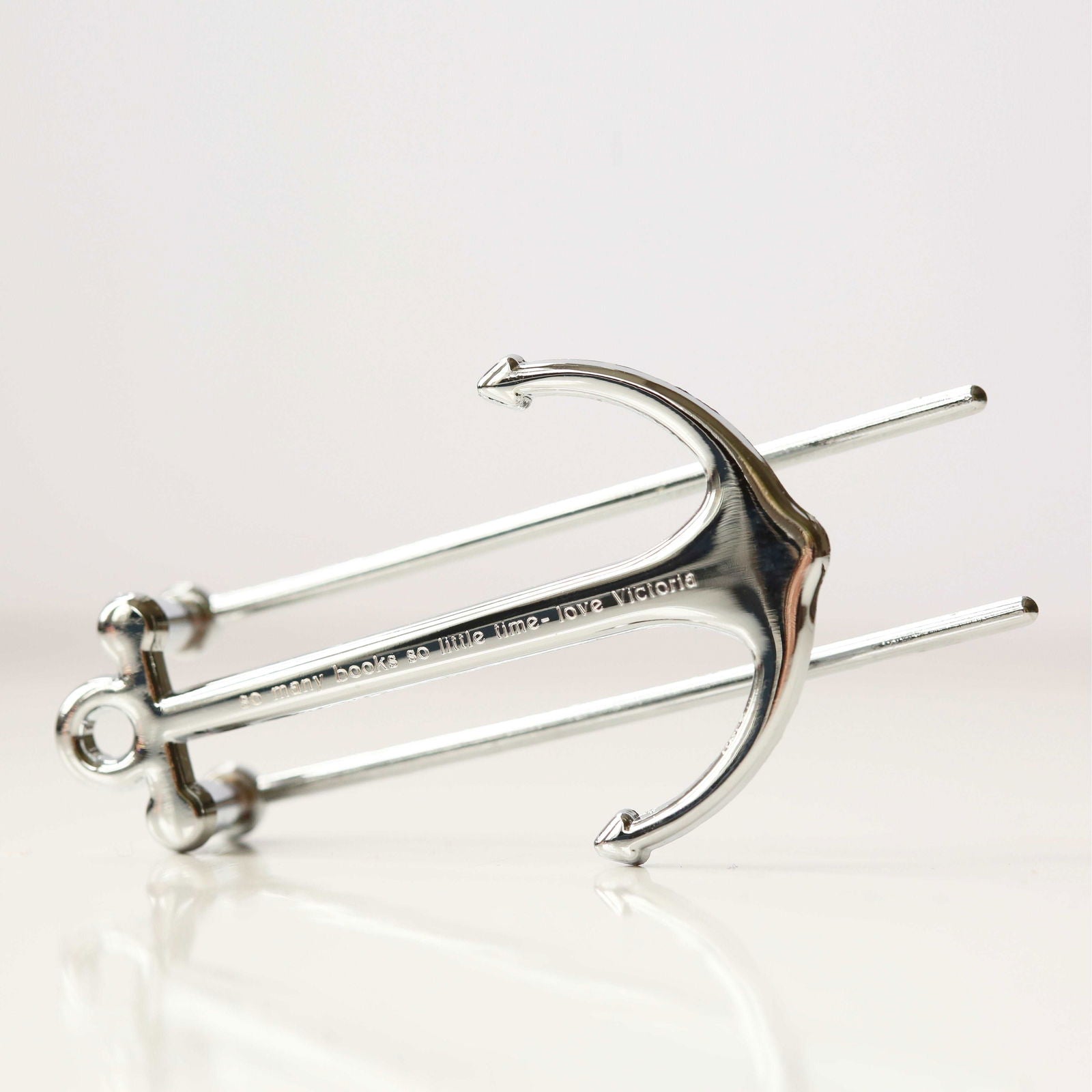 Book Anchor - Silver & Black - Lovesakes