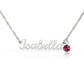 Custom Name Necklace with February-Birthstone
