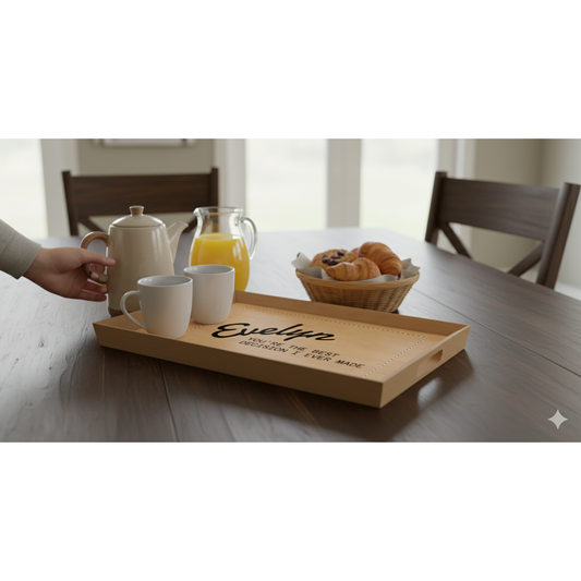 Personalized Bamboo Tray