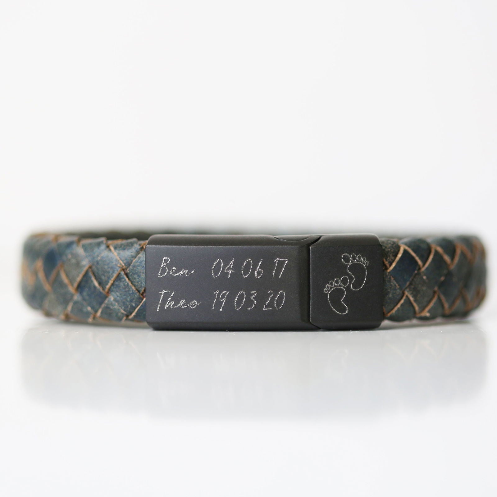 Handwriting Engraved Antique Style Bracelet - Iron - Lovesakes