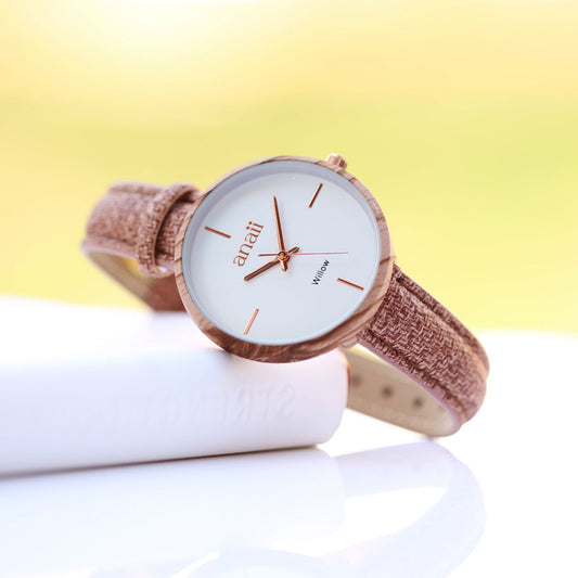 Handwriting Personalized Watch in Hazel Wood
