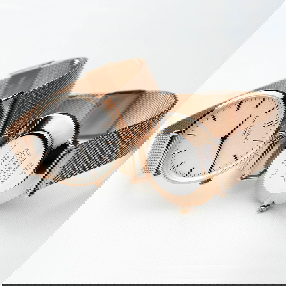 Ladies Personalized Watch In Rose Gold - Round - Lovesakes