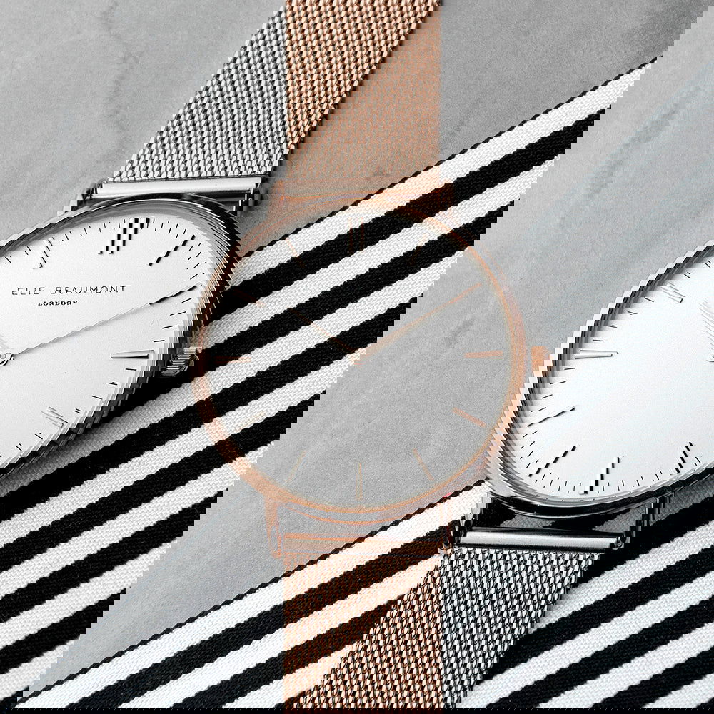 Ladies Personalized Watch In Rose Gold - Round - Lovesakes