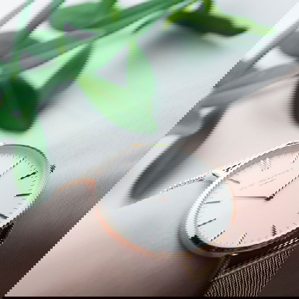 Ladies Personalized Watch In Rose Gold - Round - Lovesakes