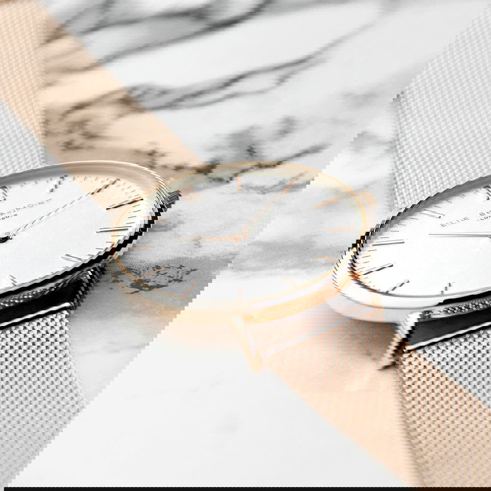 Ladies Personalized Watch In Rose Gold - Round - Lovesakes