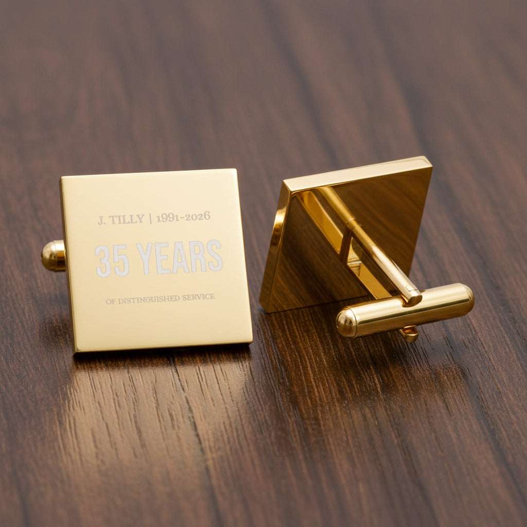 Gold-Legacy Executive Years of Service Cufflinks