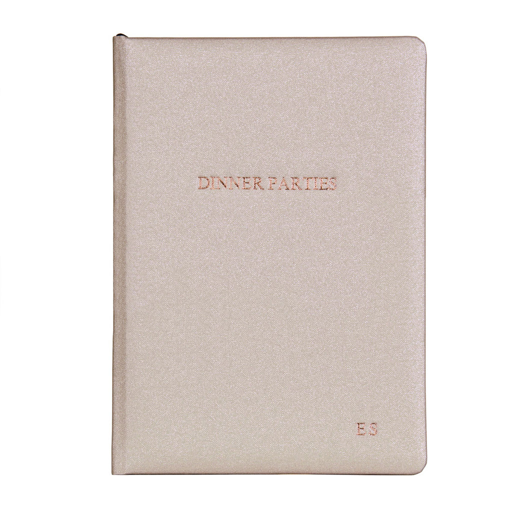 Personalized Hand Bound Dinner Party Book