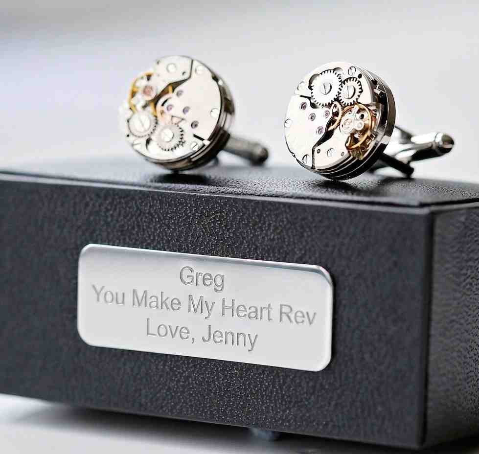 Mechanical Gear Cufflinks | Gearhead Gifts | Engineer Gifts | Mechanic Gifts