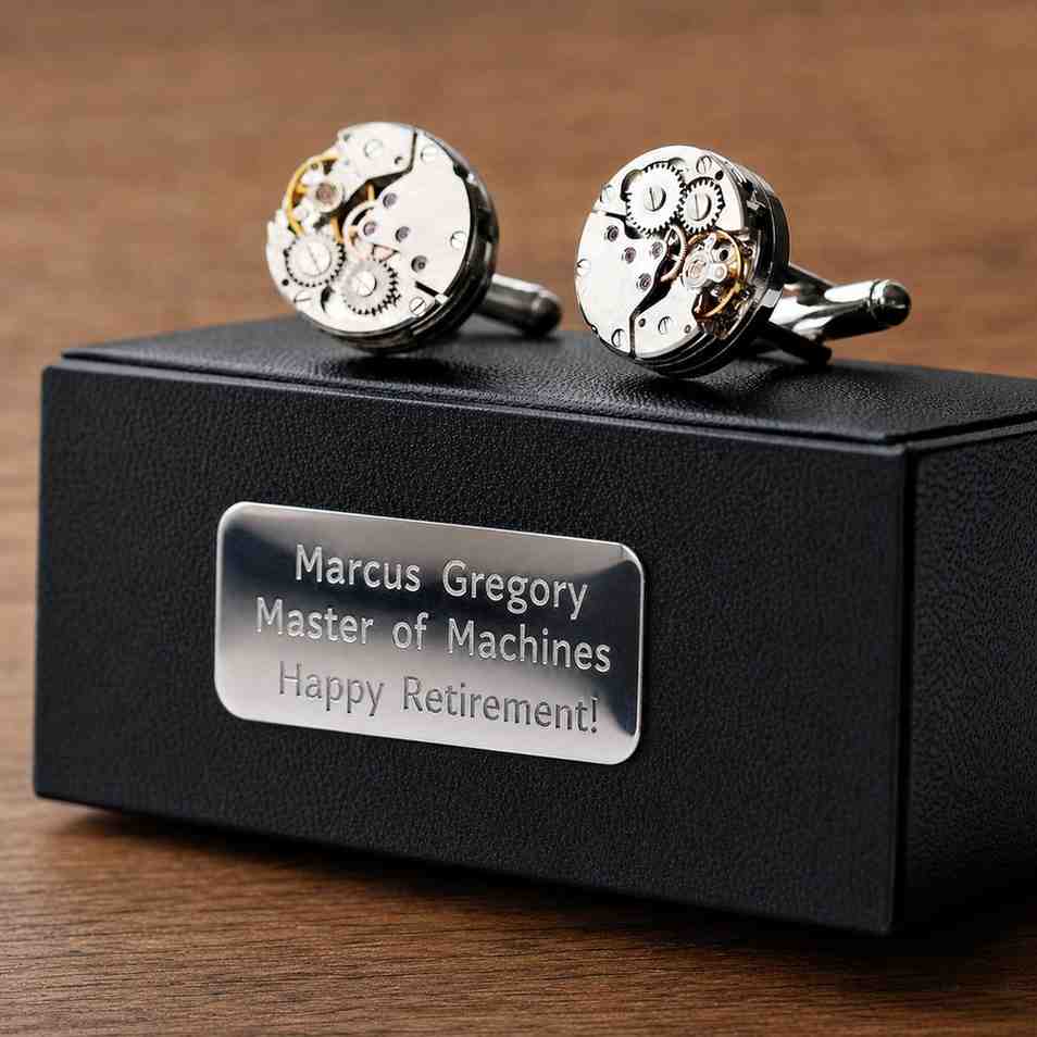 Mechanical Gear Cufflinks | Gearhead Gifts | Engineer Gifts | Mechanic Gifts