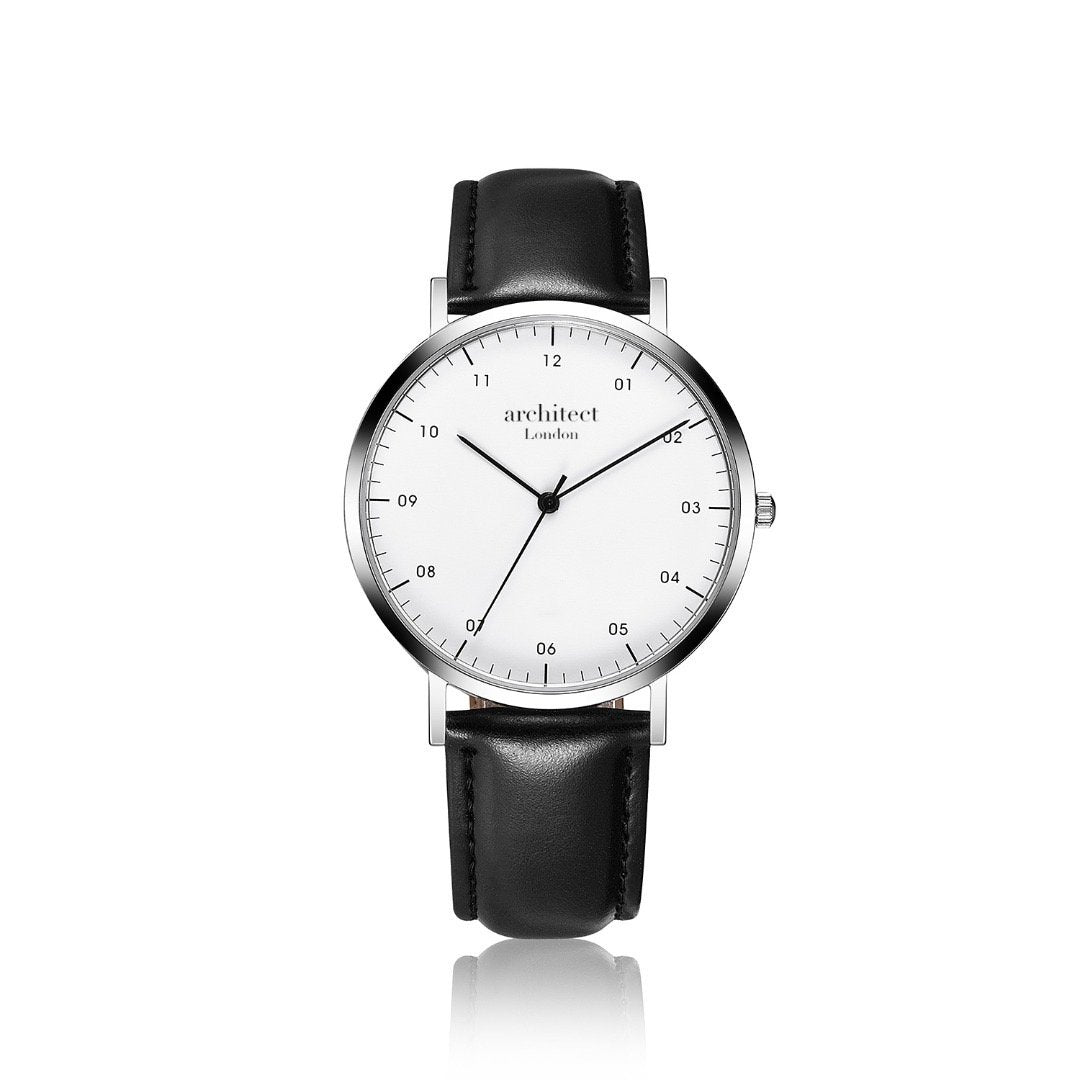 Men's Handwriting Engraved Watch - Architect Zephyr + Jet Black - Lovesakes