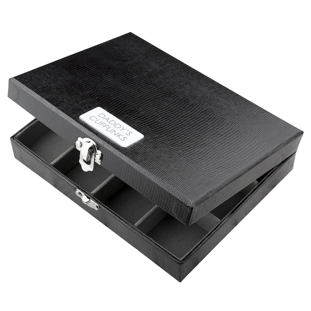 Personalised 12 Compartment Cufflink Box - treat-republic
