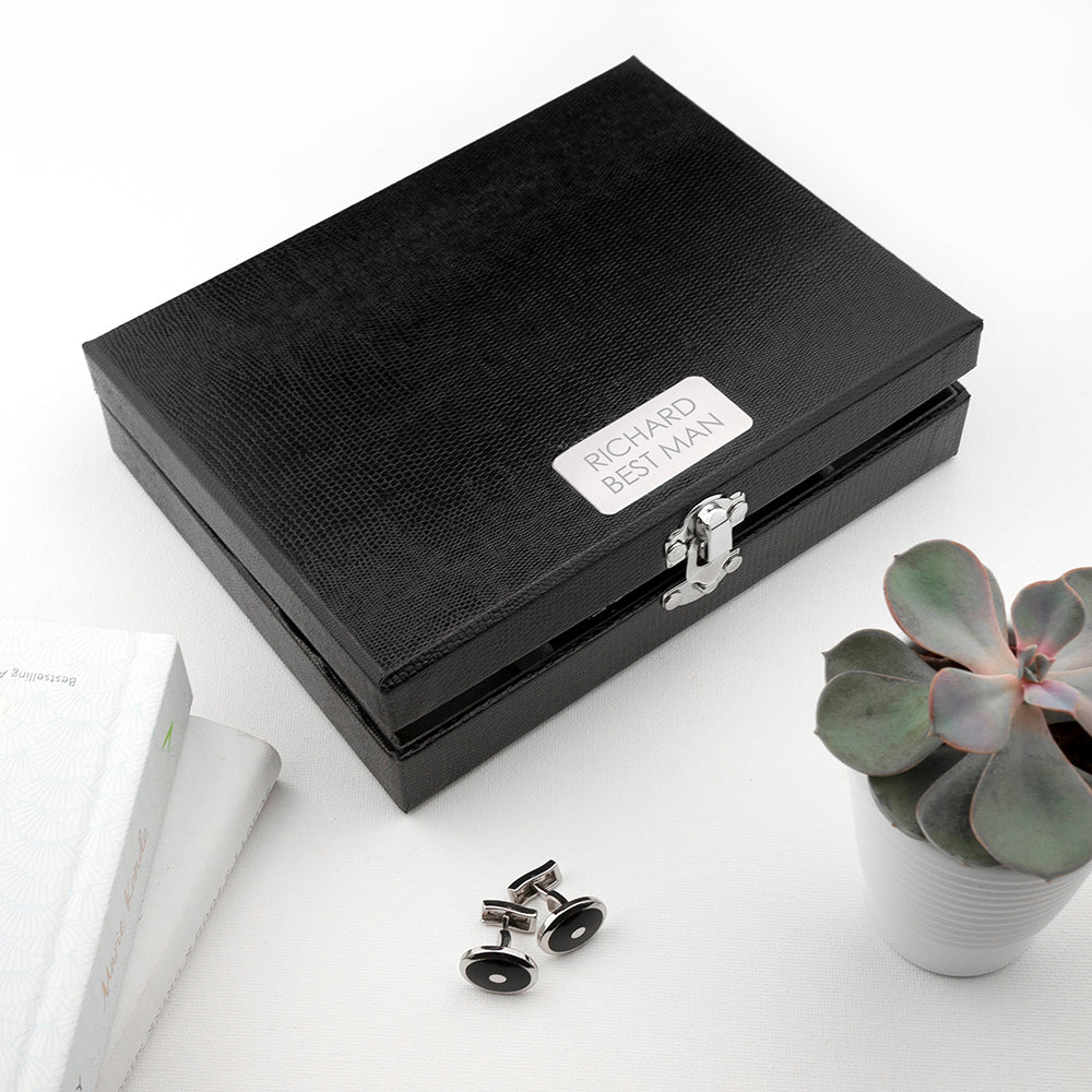 Men's Personalized Jewelry Organizer Box | 12-Compartments