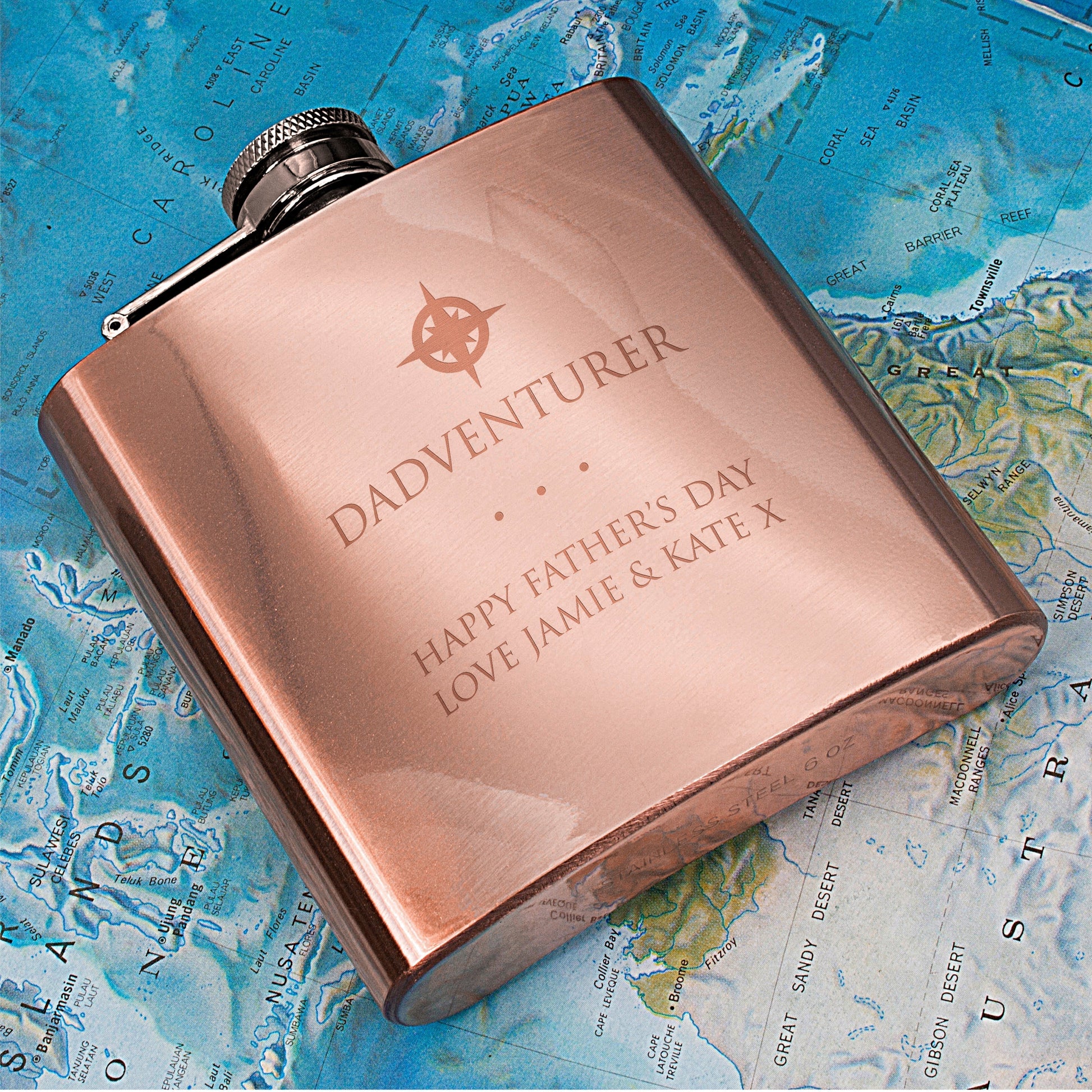 Personalized Dadventurer Hip Flask - Lovesakes