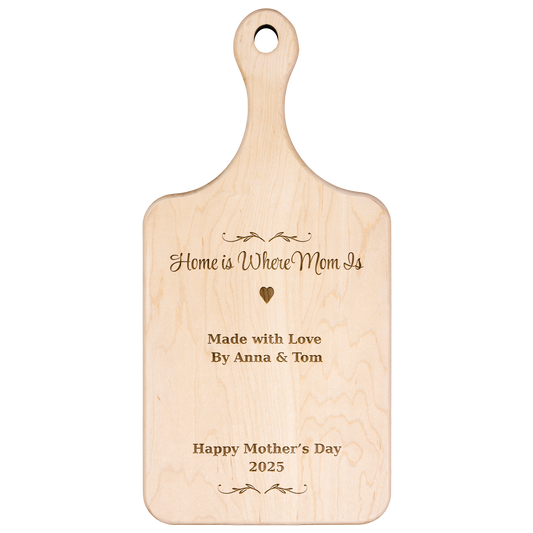 Home Is Where Mom Is – Personalized Cutting Board