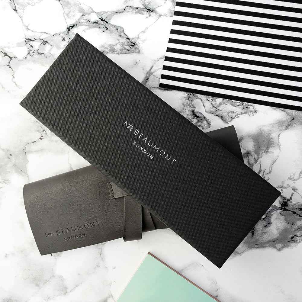 Mr Beaumont Men's Engraved Watch In Brown