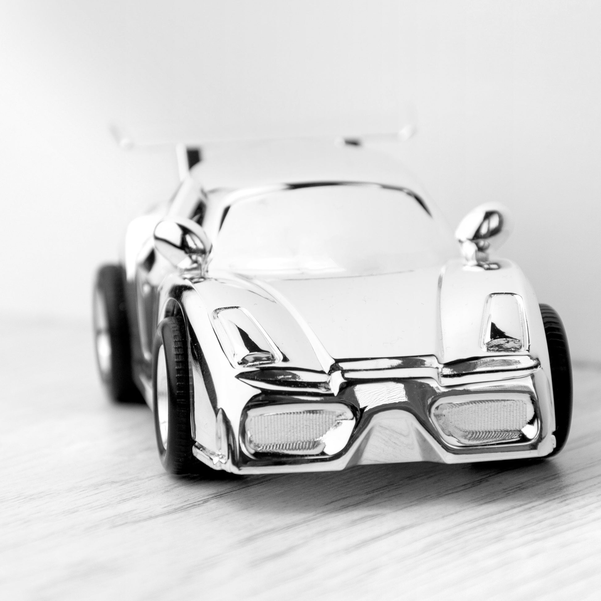 Personalized Silver Sports Car Money Box