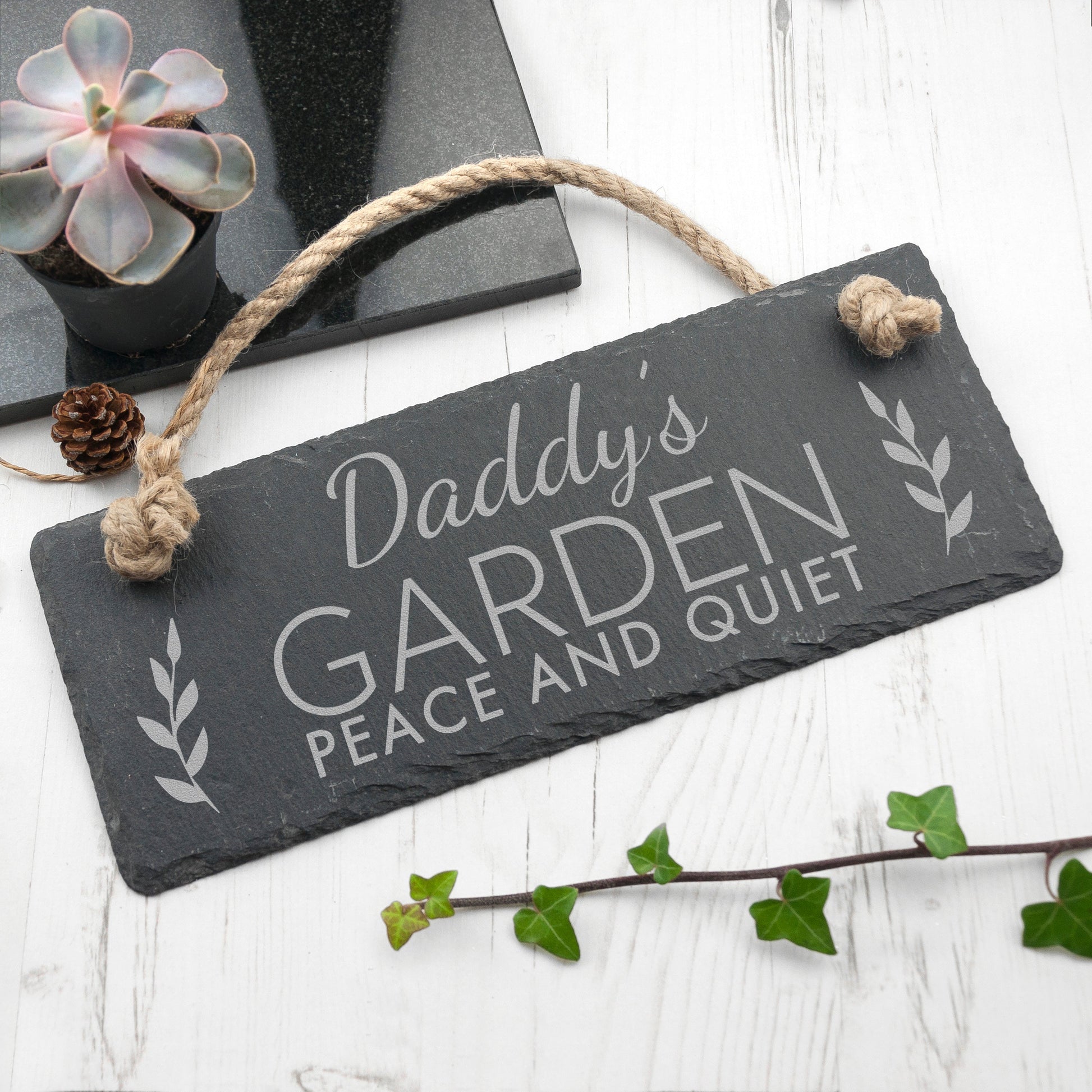 Personalized Our Garden Slate Hanging Sign - Lovesakes