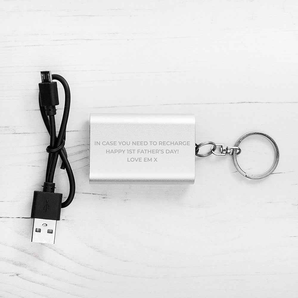 Engraved Miniature Powerbank Keyring