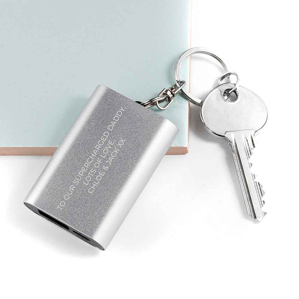 Engraved Miniature Powerbank Keyring