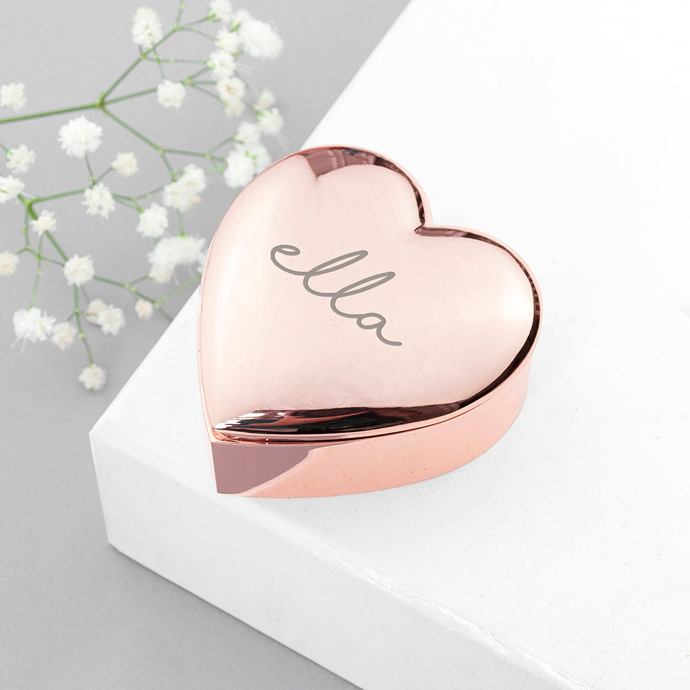 Personalized Heart Trinket Box - Lovesakes