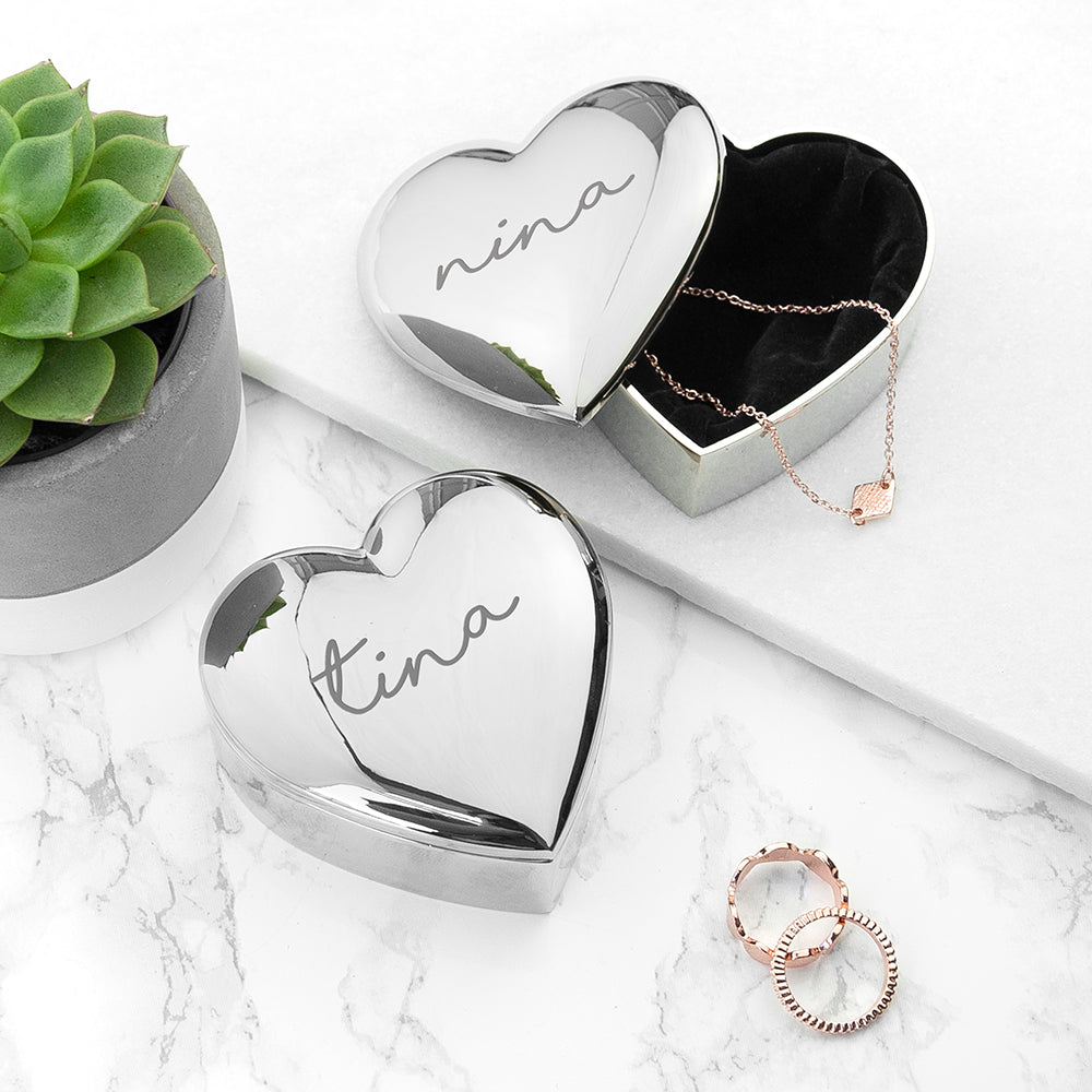 Personalized Heart Trinket Box - Lovesakes