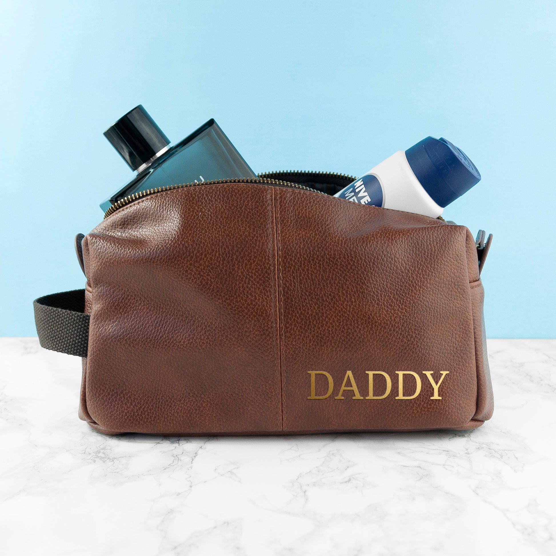 Personalized Dad's Vintage Style Wash Bag - Lovesakes