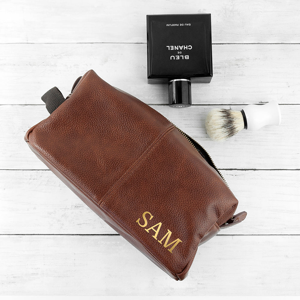 Personalized Vintage Style Wash Bag - Lovesakes