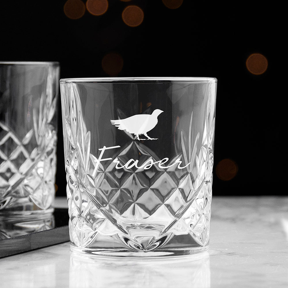 Personalised Icon Crystal Whisky Tumbler