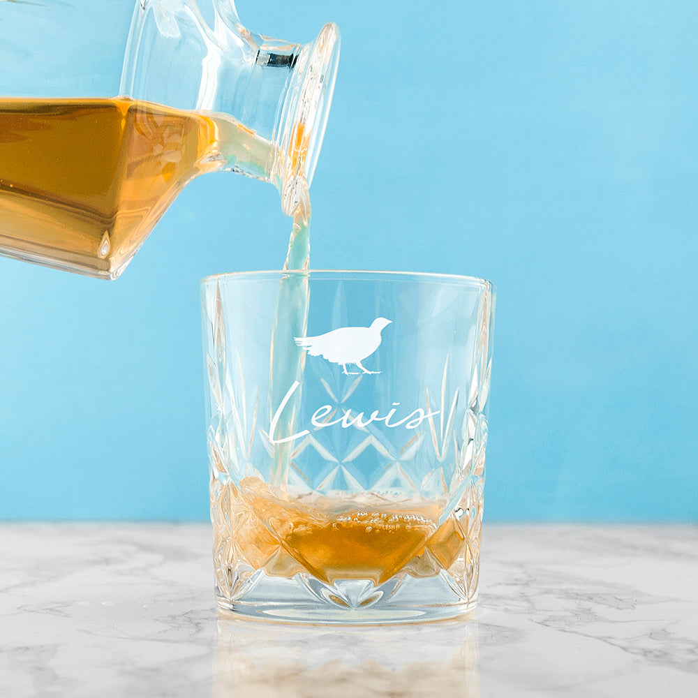 Personalised Icon Crystal Whisky Tumbler