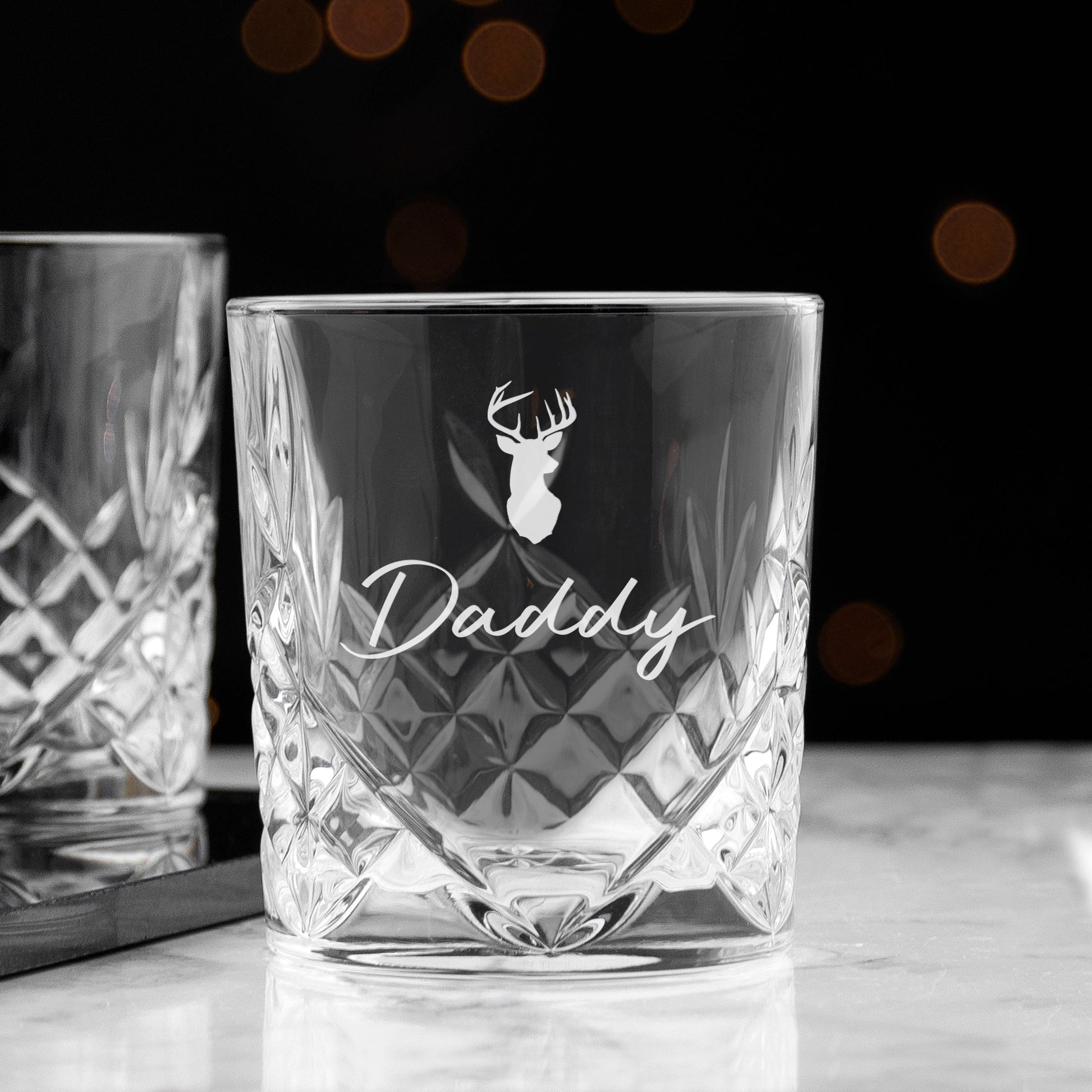 Personalised Icon Crystal Whisky Tumbler