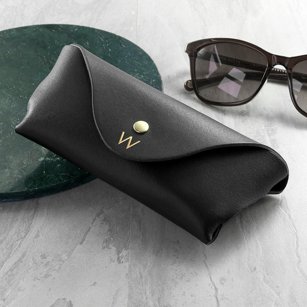 Personalised Leather Origami Glasses Case - Lovesakes