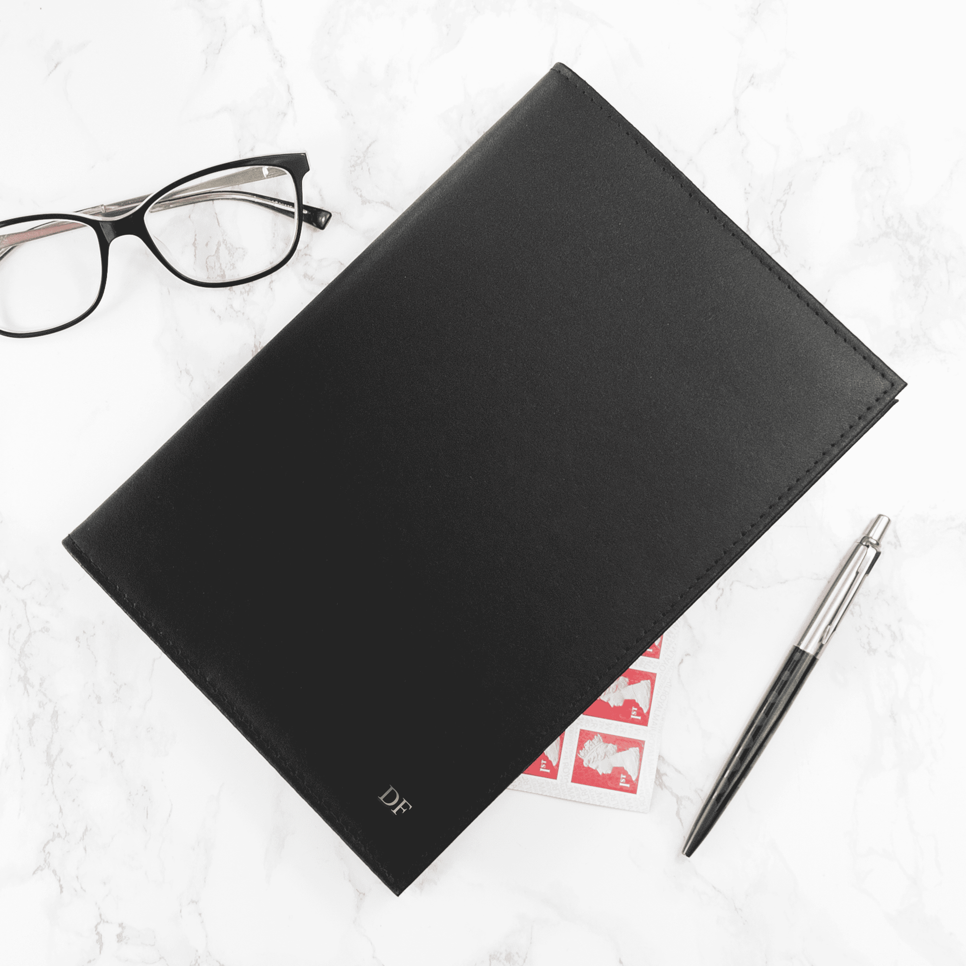 Personalized Leather Refillable Notebook