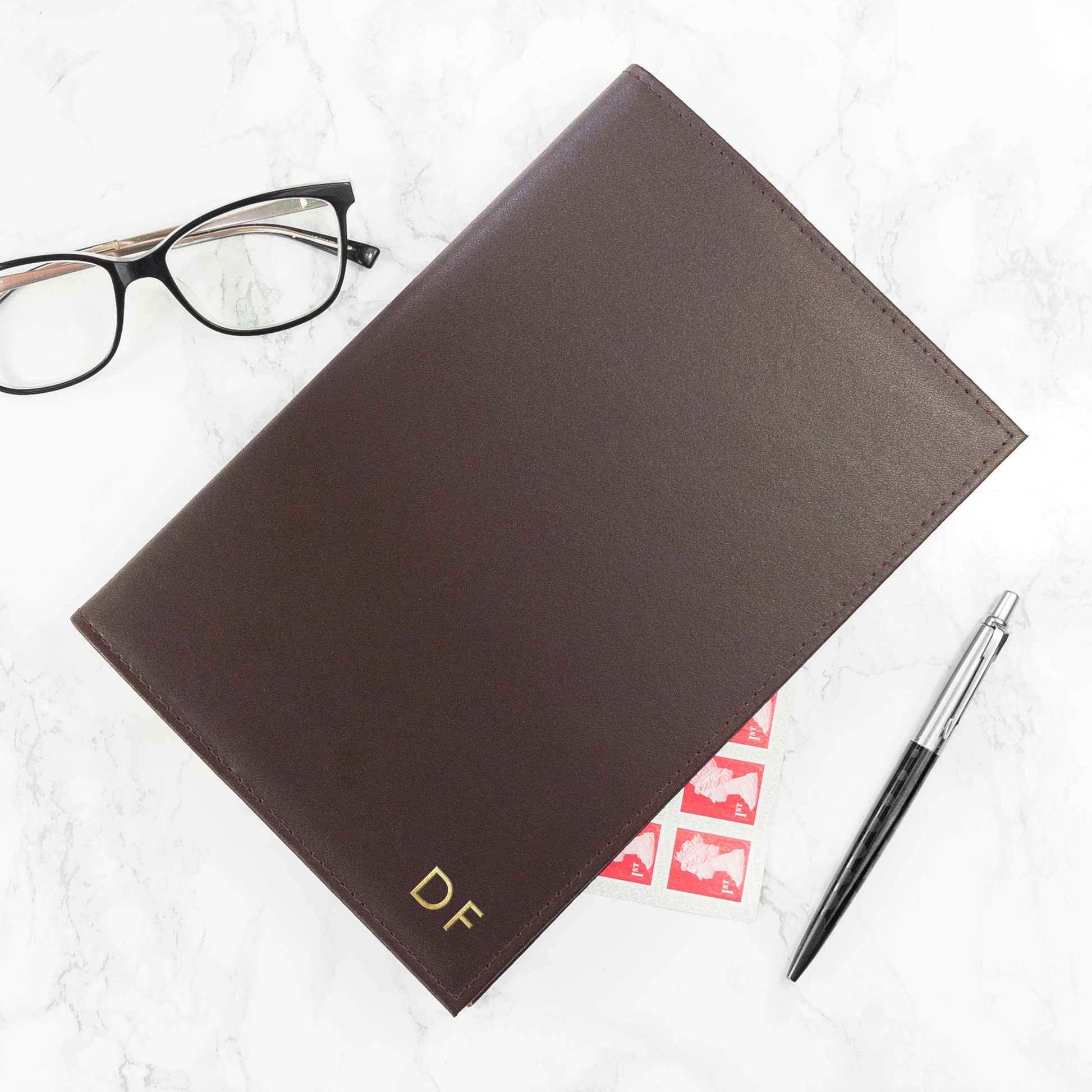 Personalized Leather Refillable Notebook