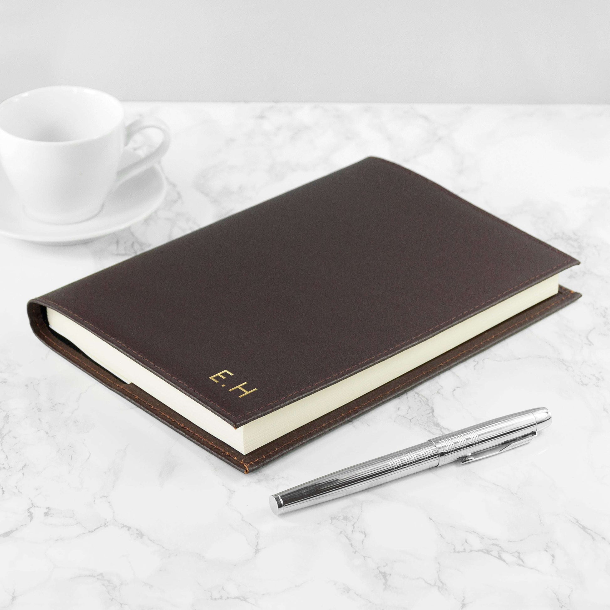 Personalized Leather Refillable Notebook