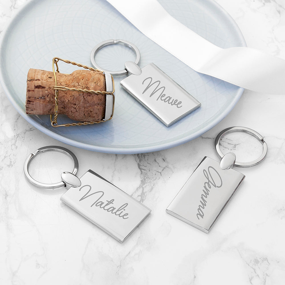 Personalized Rectangle Keyring - Lovesakes