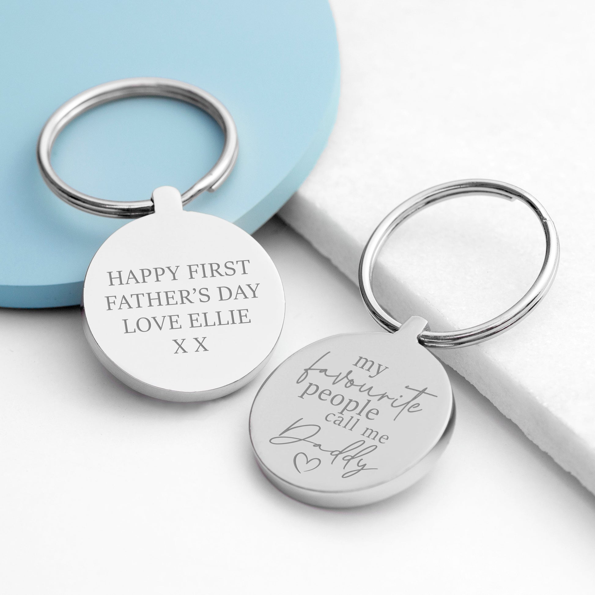 Personalized 'My Favourite People Call Me Daddy' Keyring - Lovesakes