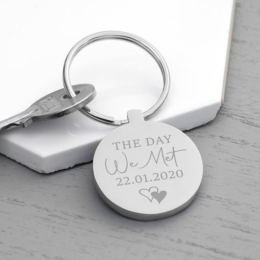 Engraved Day We Met Keyring