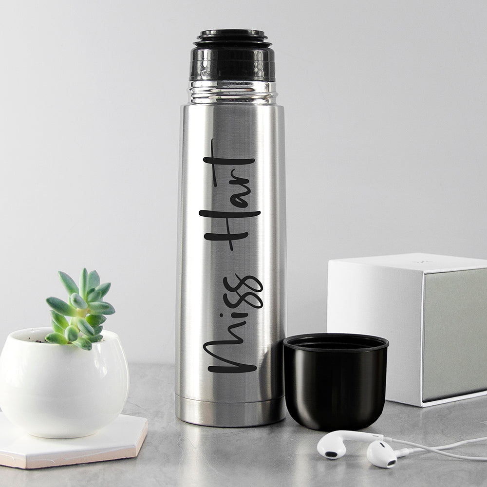 Personalized Stainless Steel Thermos Flask 750ml - Lovesakes