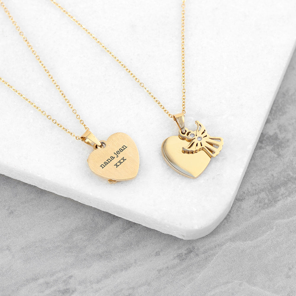 Personalized Guardian Angel Necklace - Lovesakes