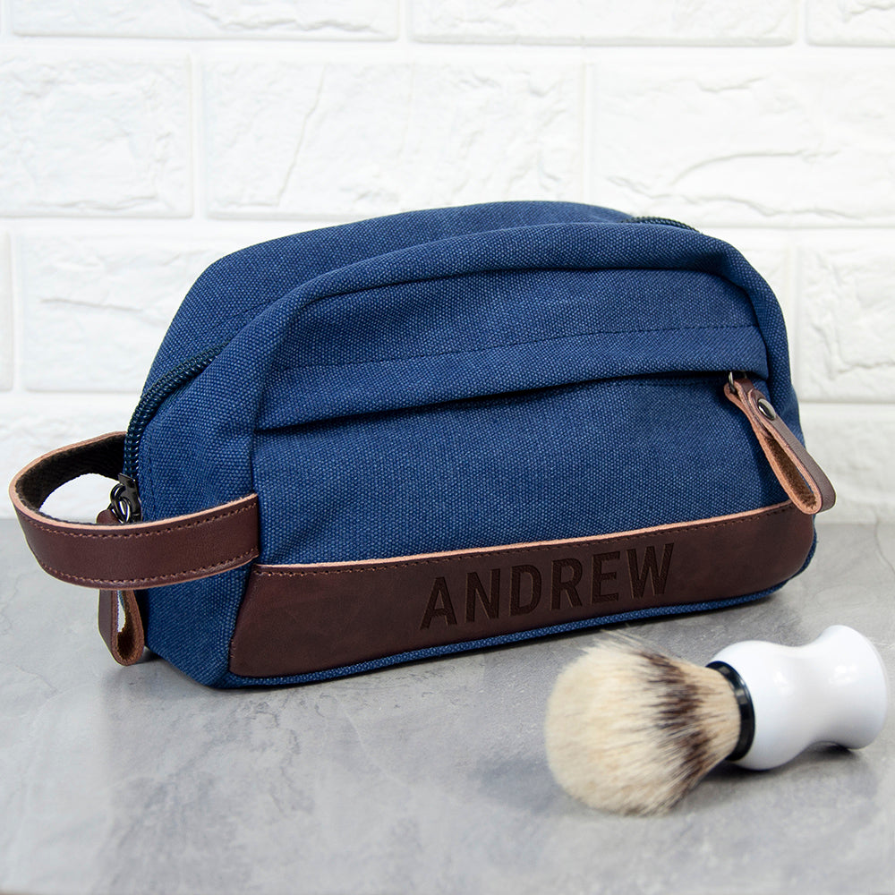 Personalised Weekender Denim Wash Bag - Lovesakes