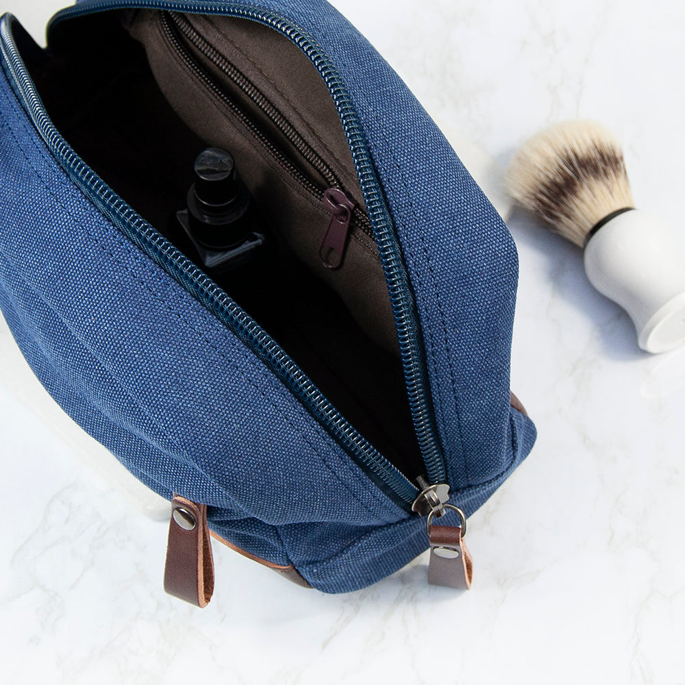 Personalised Weekender Denim Wash Bag - Lovesakes